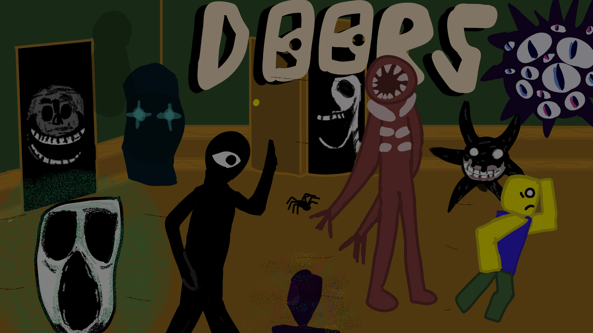 Roblox Doors Desktop Background made