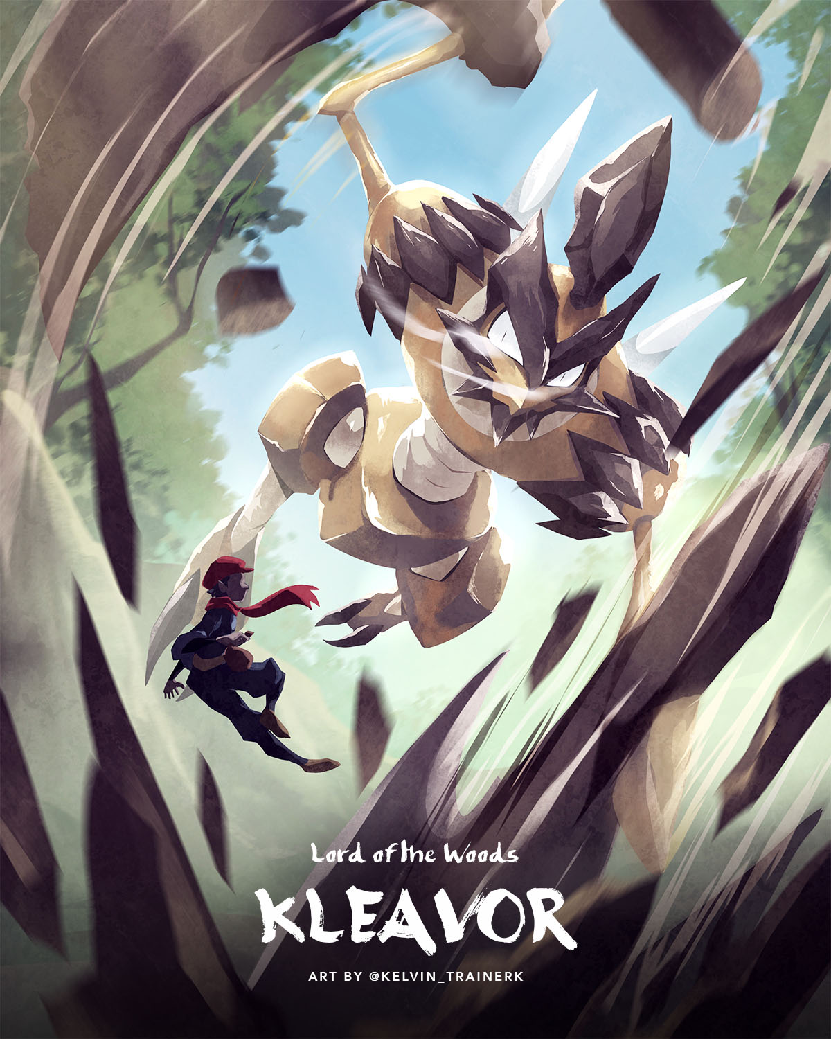 Kelvin.. Pokémon Trainer K Of The New Pokémon, #KLEAVOR! Such An Epic Looking Pokémon!! What Do You Think Of This New Pokémon? Hope You Enjoy This Art! RTs Are
