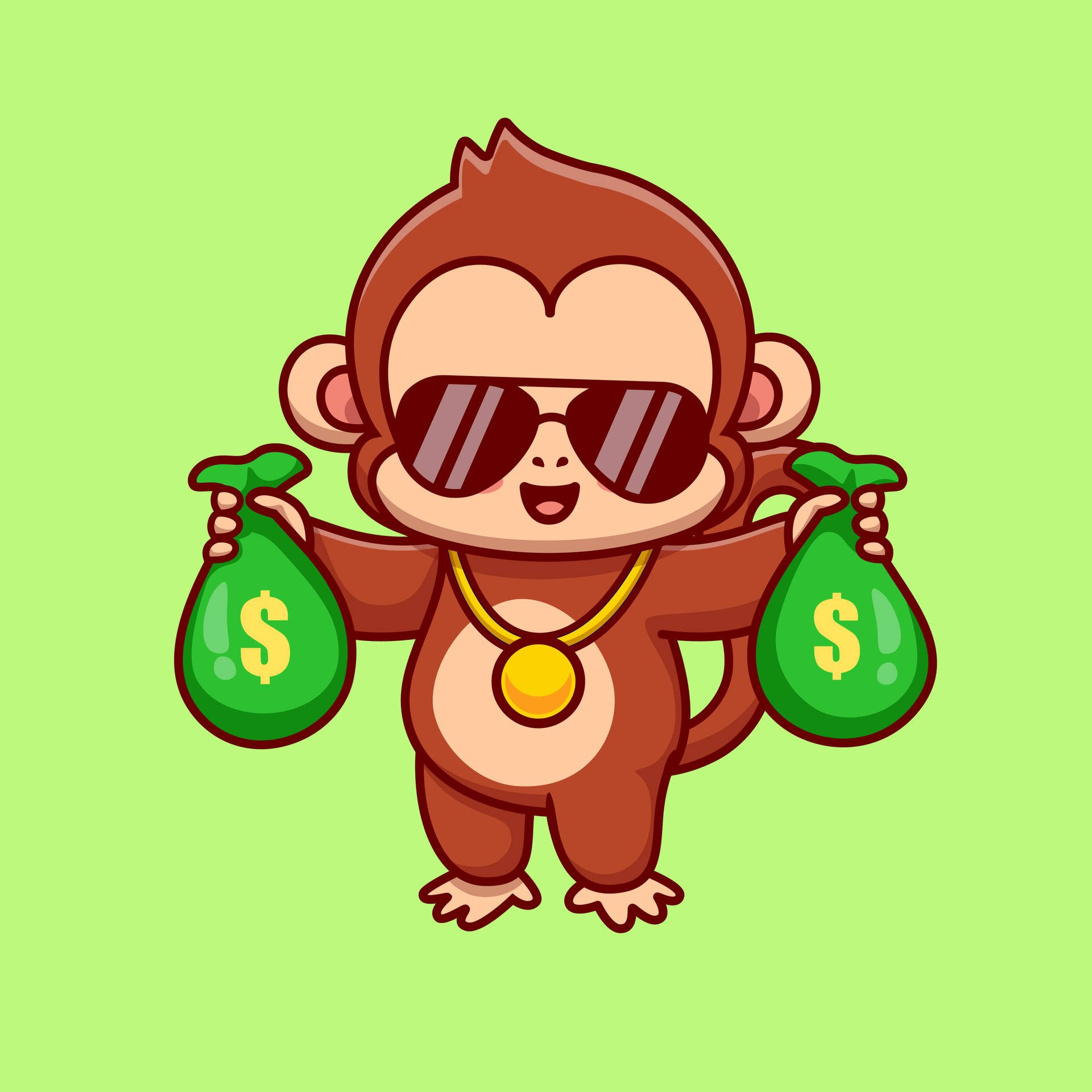 Download Cool Baby Monkey Wallpaper