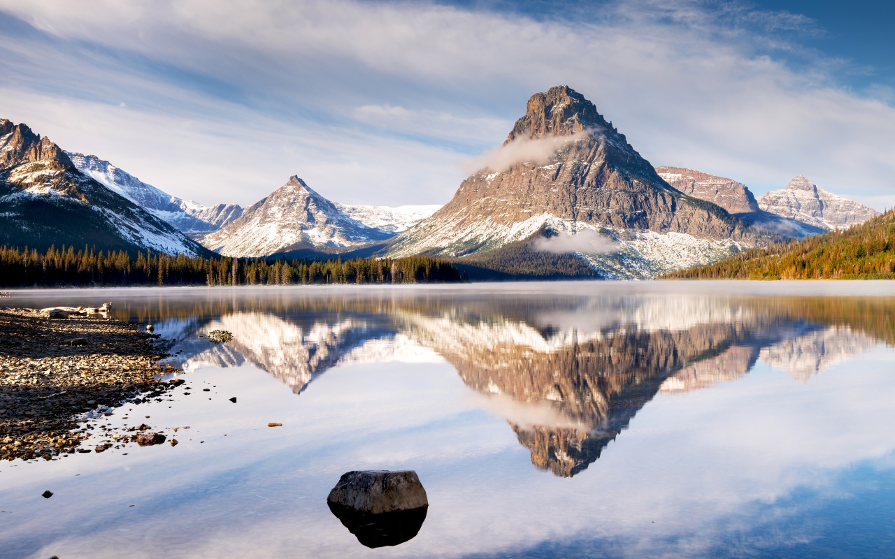 Lake Wallpaper 4K, Mountains, Landscape, Nature