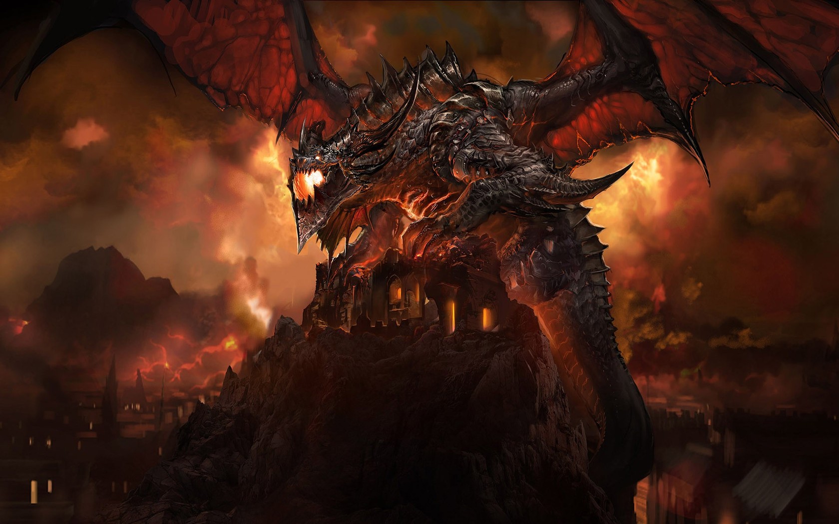 Free download Giant dragon over the city wallpaper 5200 [1680x1050] for your Desktop, Mobile & Tablet. Explore Dragon City Wallpaper. Dragon Wallpaper, City Background, City Wallpaper