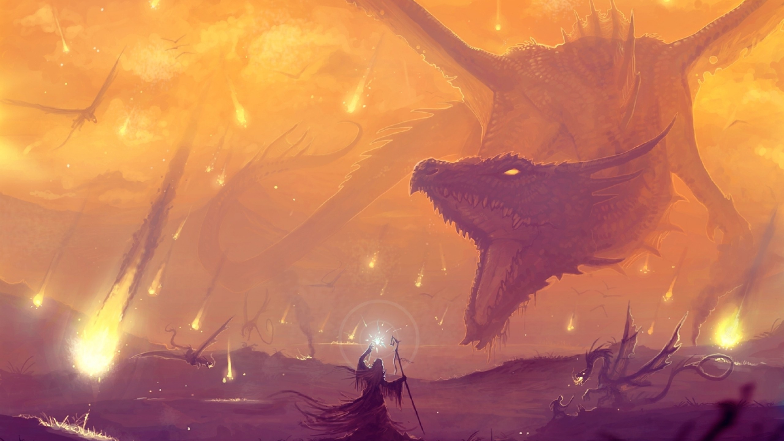 Dragon desktop PC and Mac wallpaper