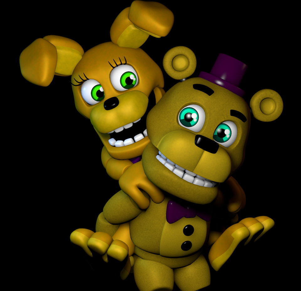 Made some FNAF World renders in C4D!. Fnaf, Anime fnaf, Happy tree friends