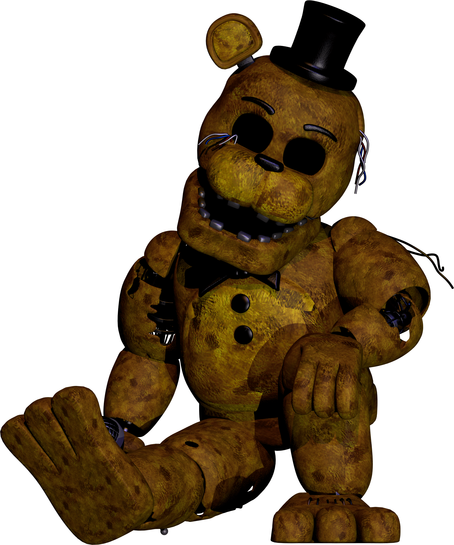 Олд голден. Олд золотой Фредди. FNAF 2 Голден Фредди. ФНАФ Олд Голден Фредди. Withered Golden Freddy.