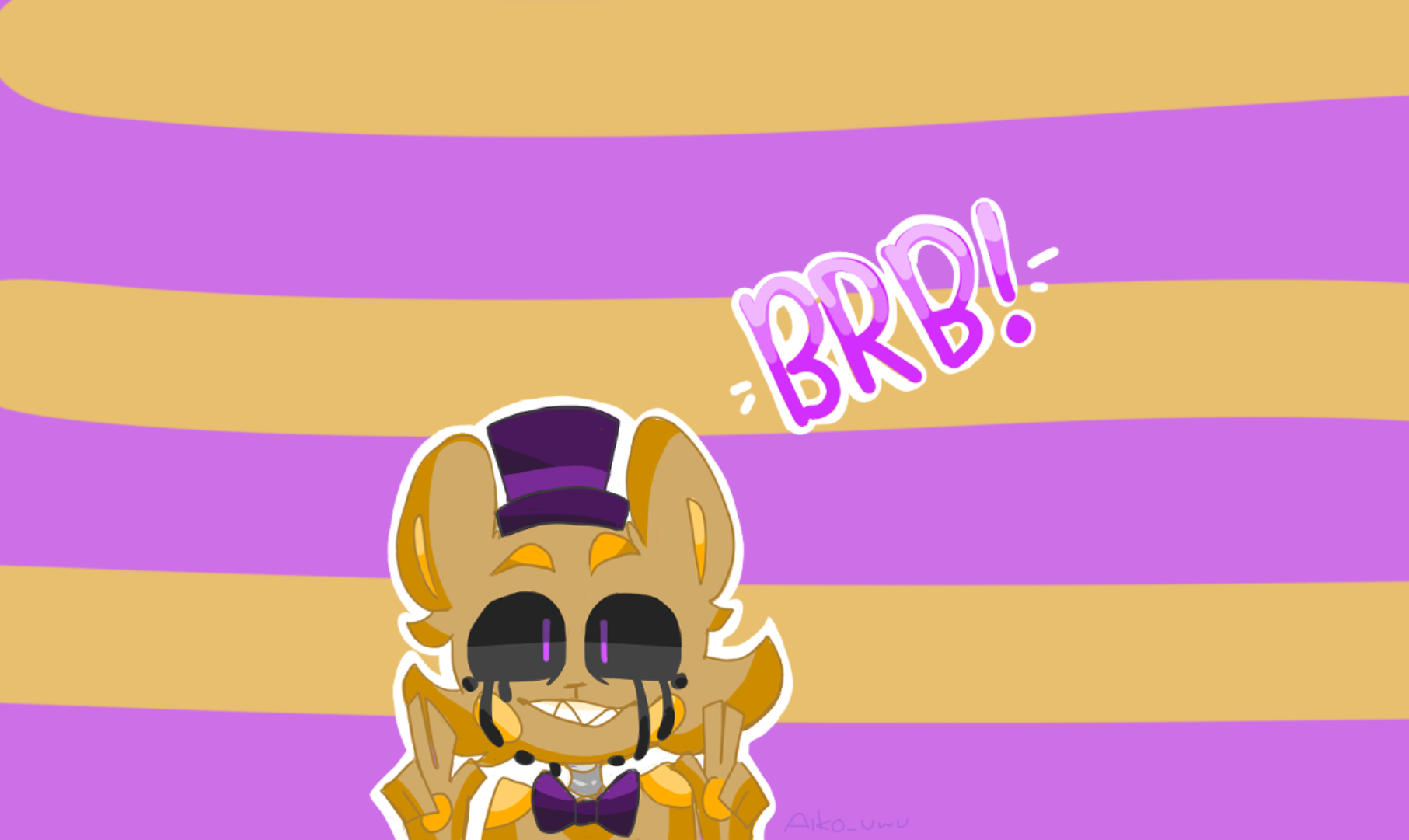 golden freddy be right back wallpaper