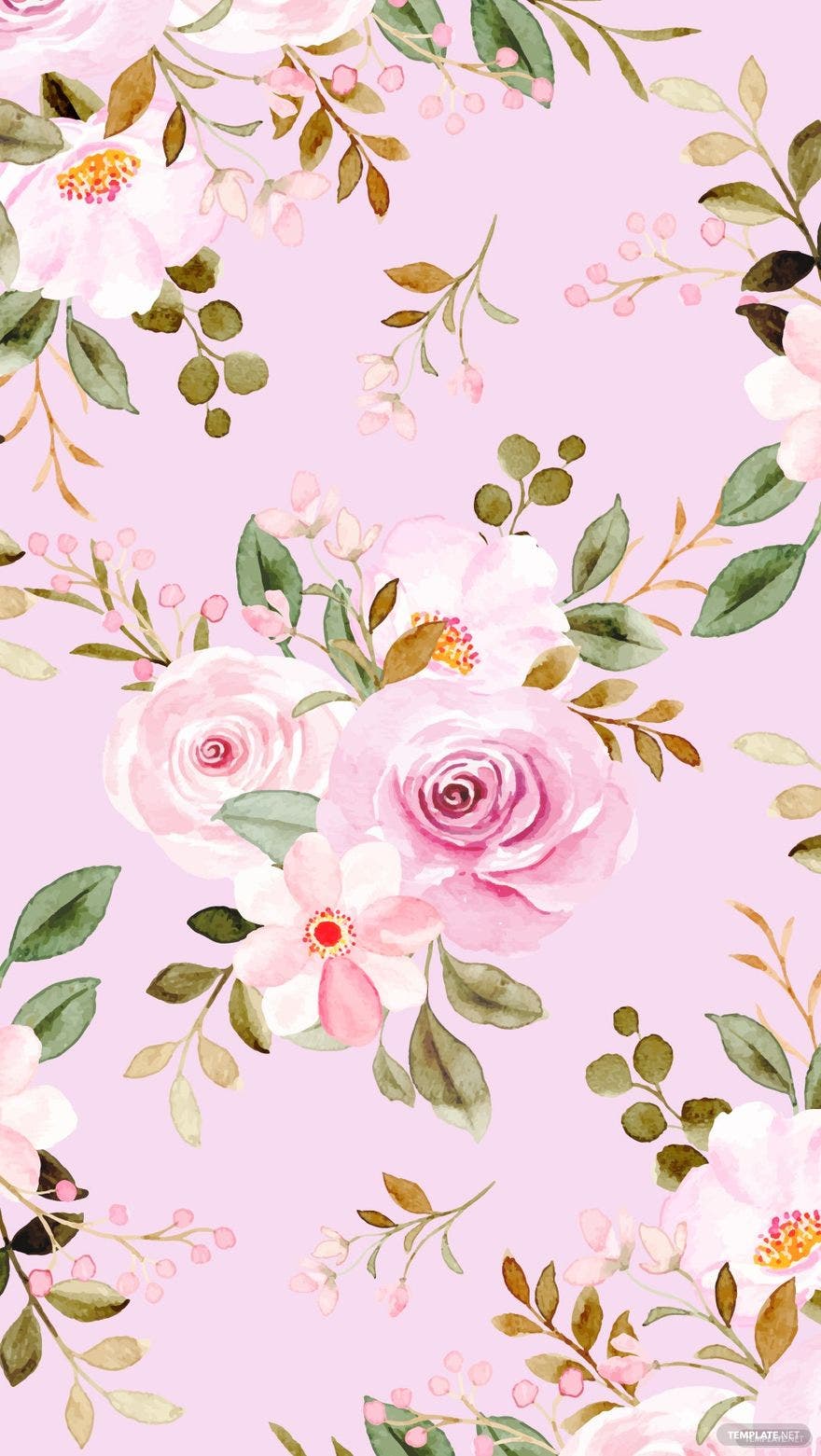 Free Flower iPhone Background, Illustrator, JPG, SVG