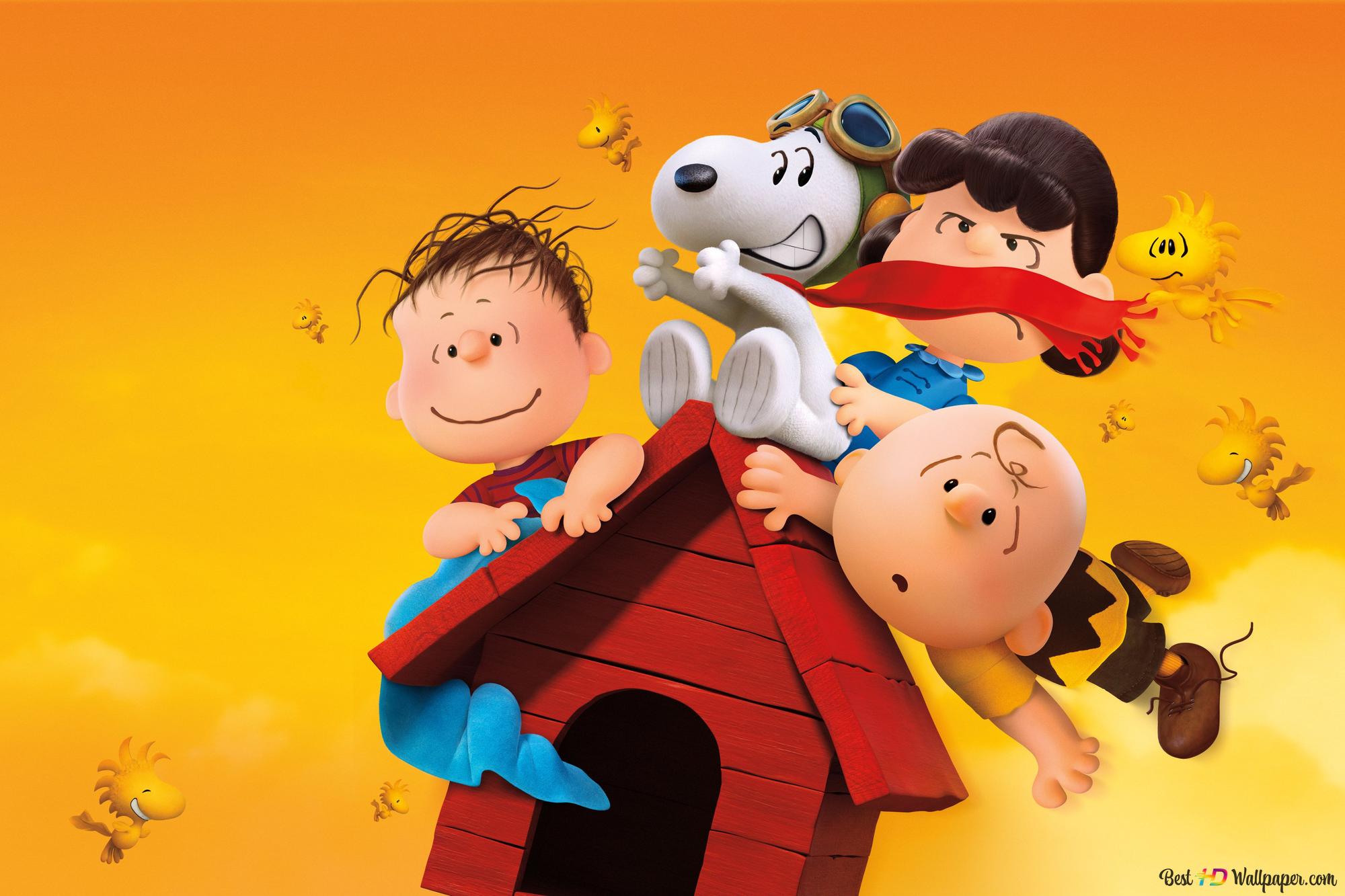Charlie's friends and Snoopy 4K wallpaper download