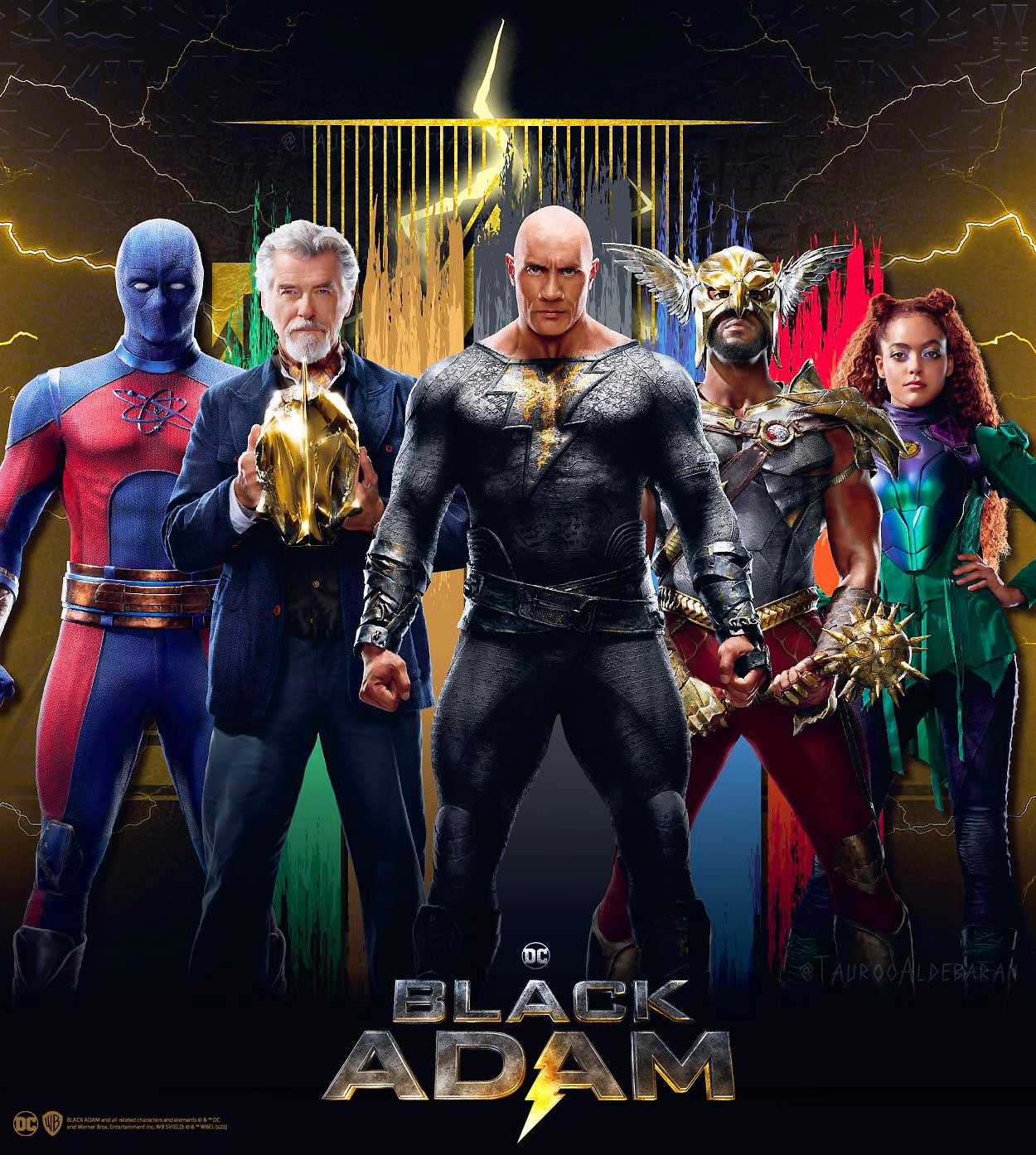 New Posters For Black Adam Movie., R DC_Cinematic