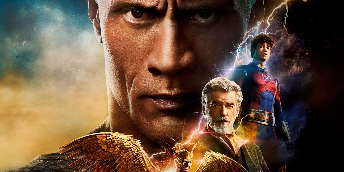 Black Adam Poster Shows Dwayne Johnson [Doing Edgy Antihero Stuff]