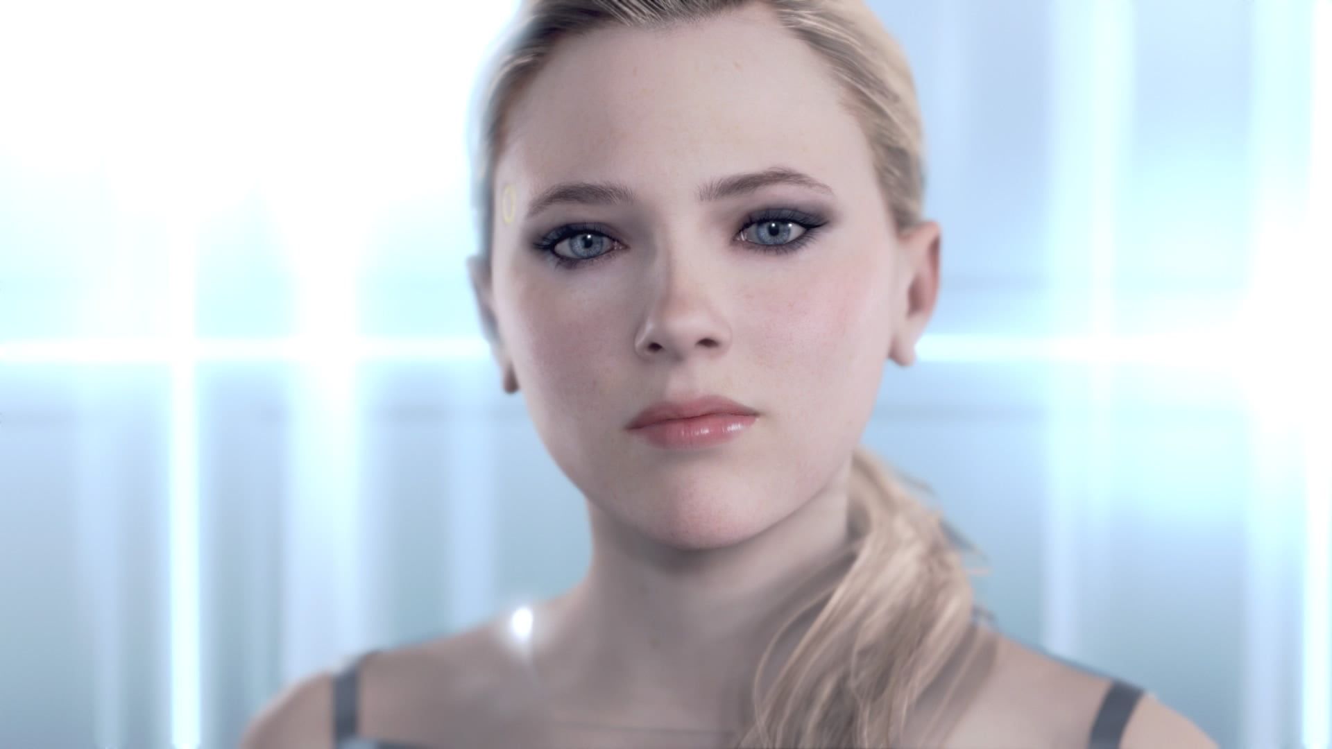 Detroit: Become Human Chloe RT600 #CyberLife #lights #white #room #blonde blue eyes Chloe Detroit: Become Hu. Портреты девушек, Вдохновляющая фотография, Детройт