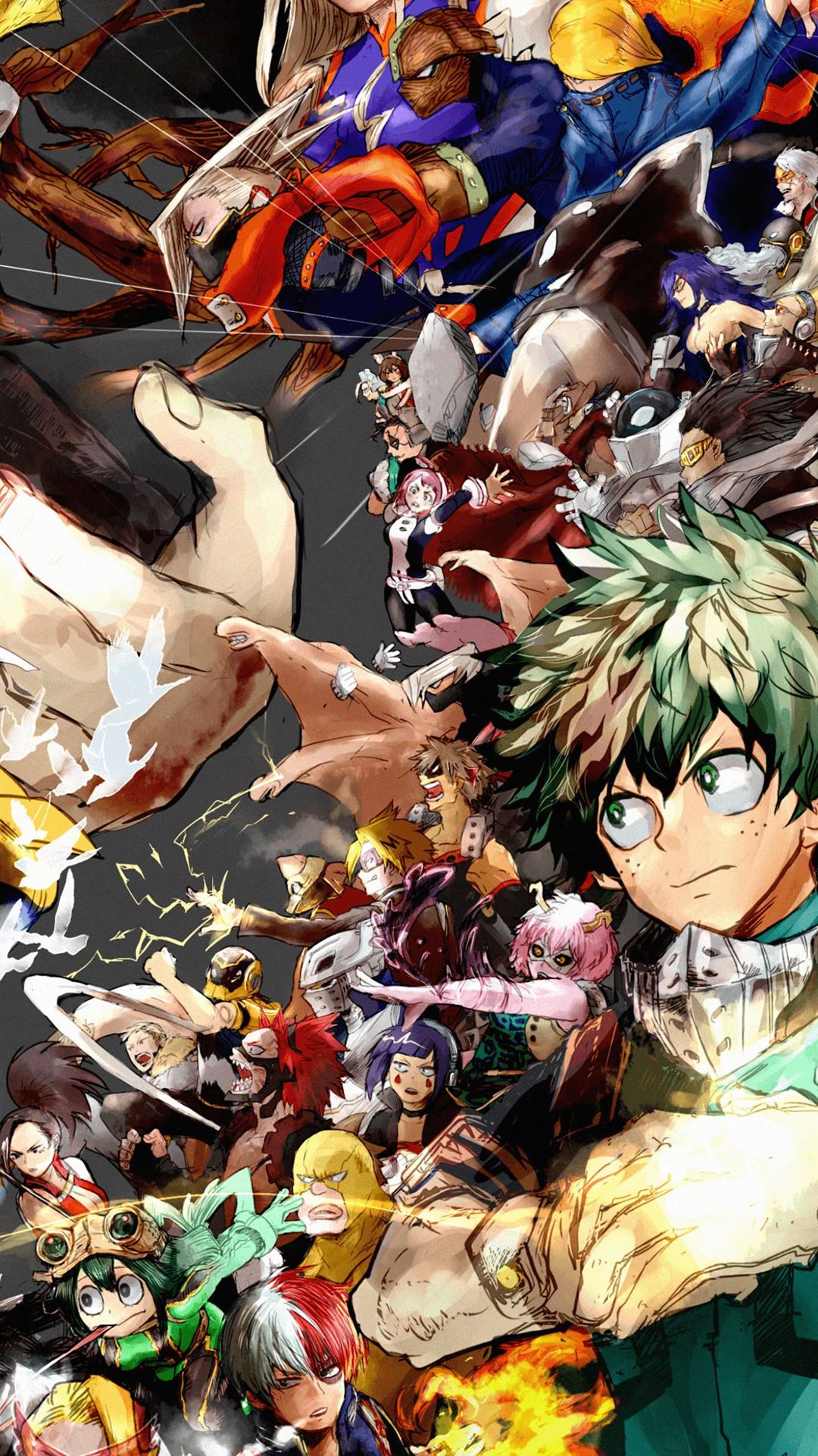 One for All My Hero Academia on Dog iPhone Wallpaper Free Download