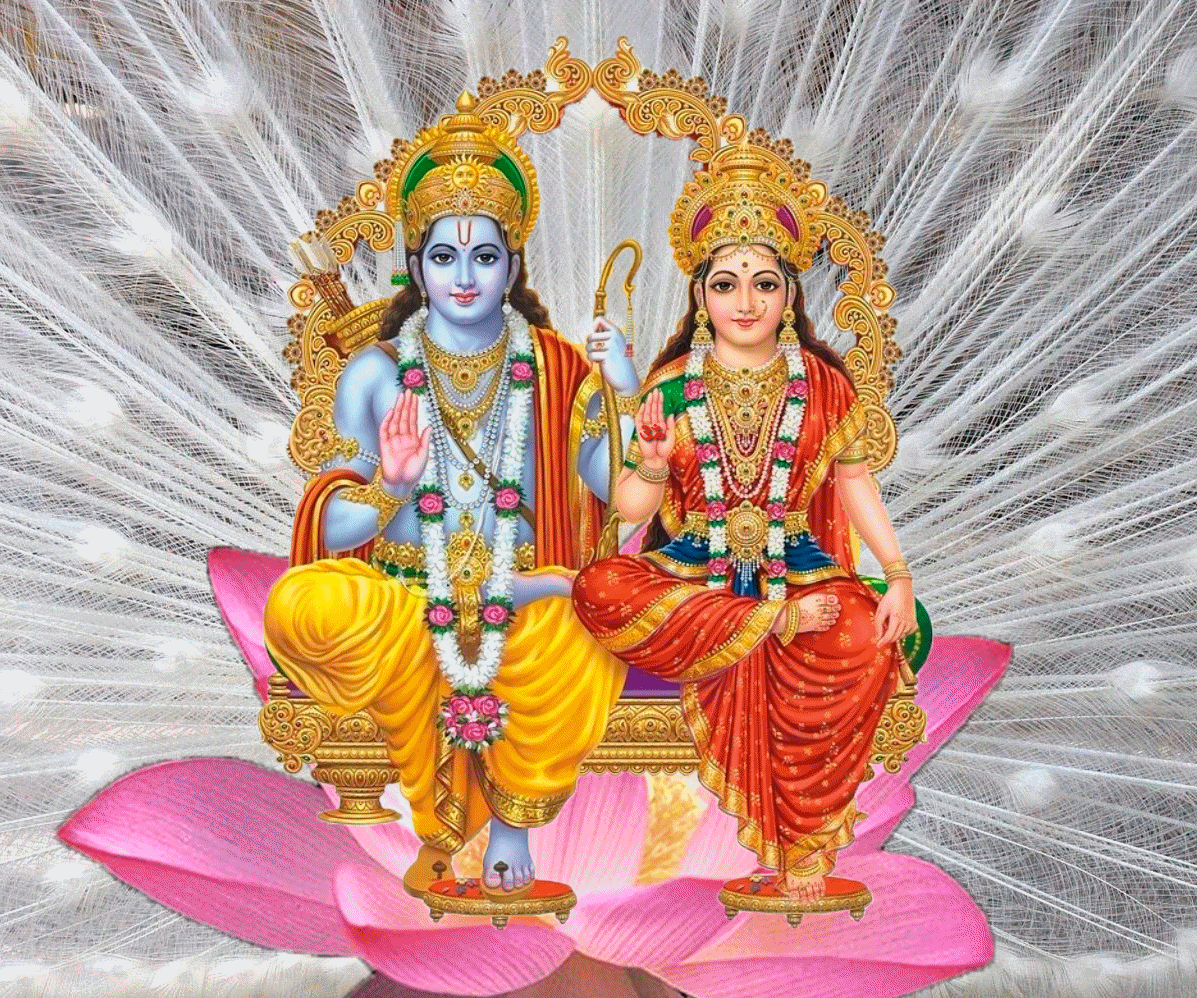 God Rama and Sita HD Image wallpaper photo picture gallery. Hindu God Image