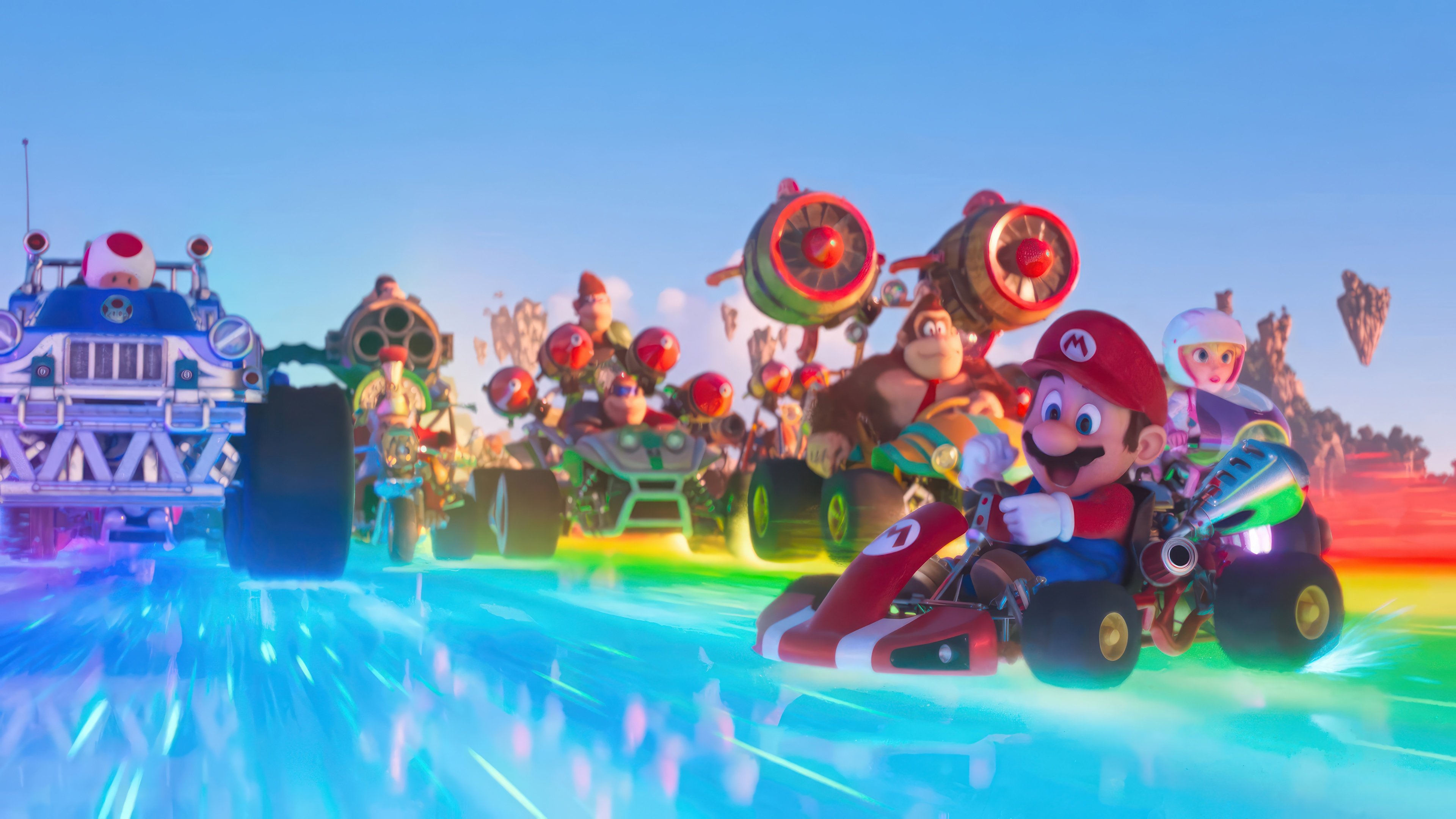 Mario Kart Super Mario Bros Movie Wallpaper 4k Ultra HD