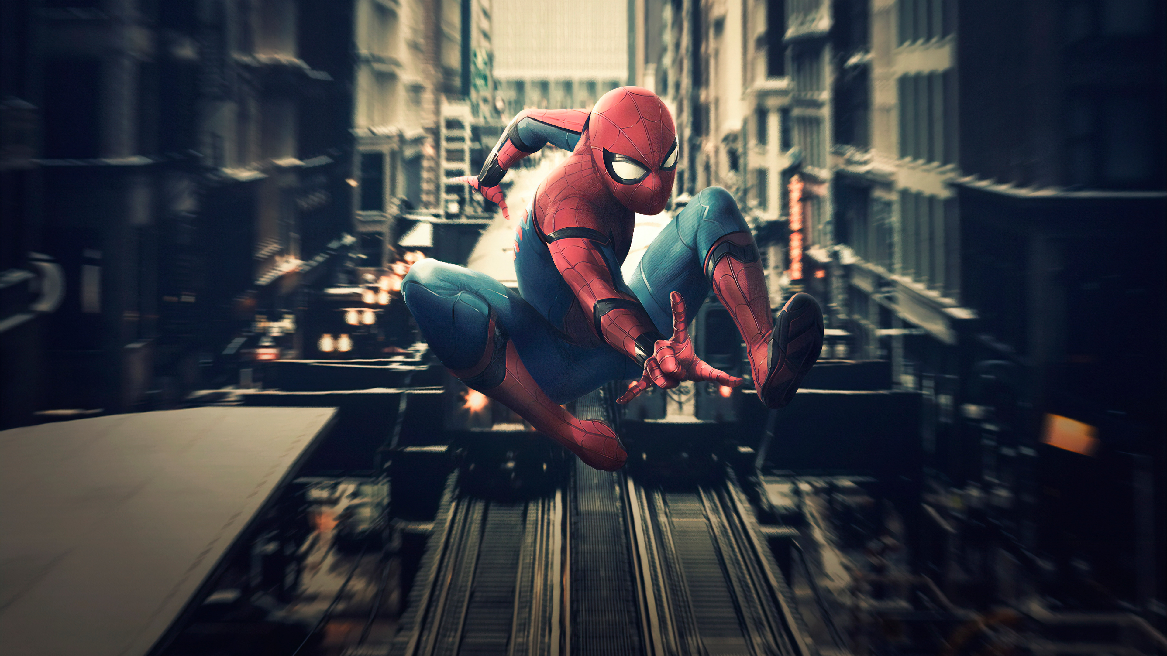 Wallpaper 4k Spiderman In Action Wallpaper