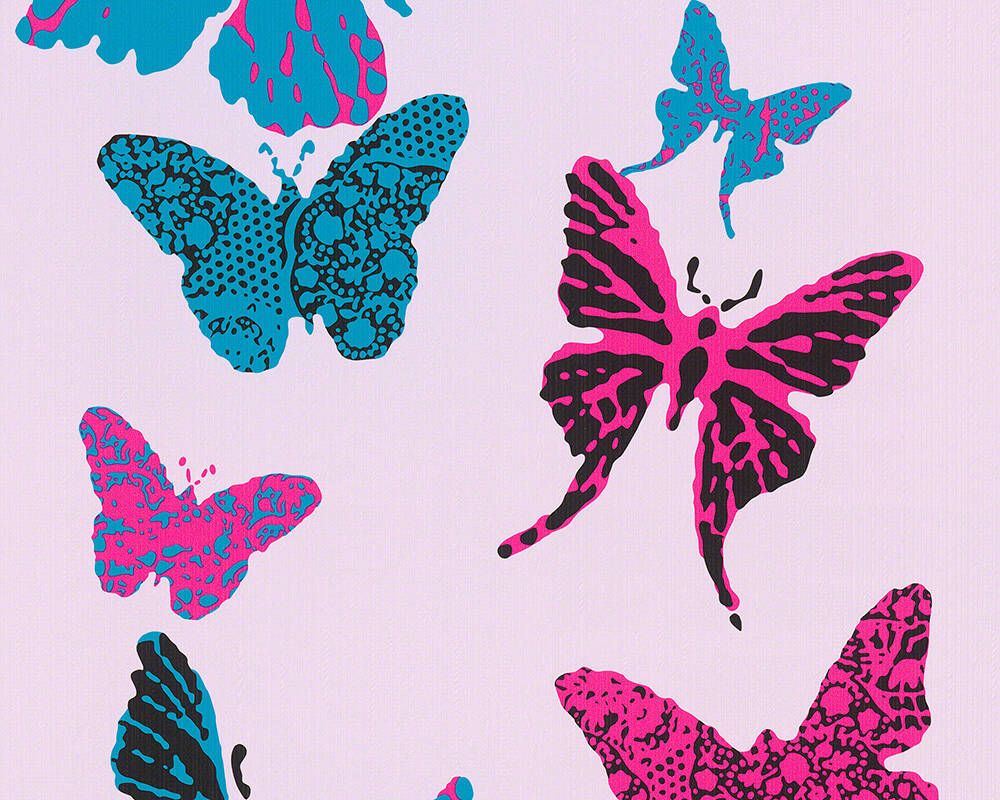 A.S. Création Wallpaper «Black, Blue, Purple» 936342