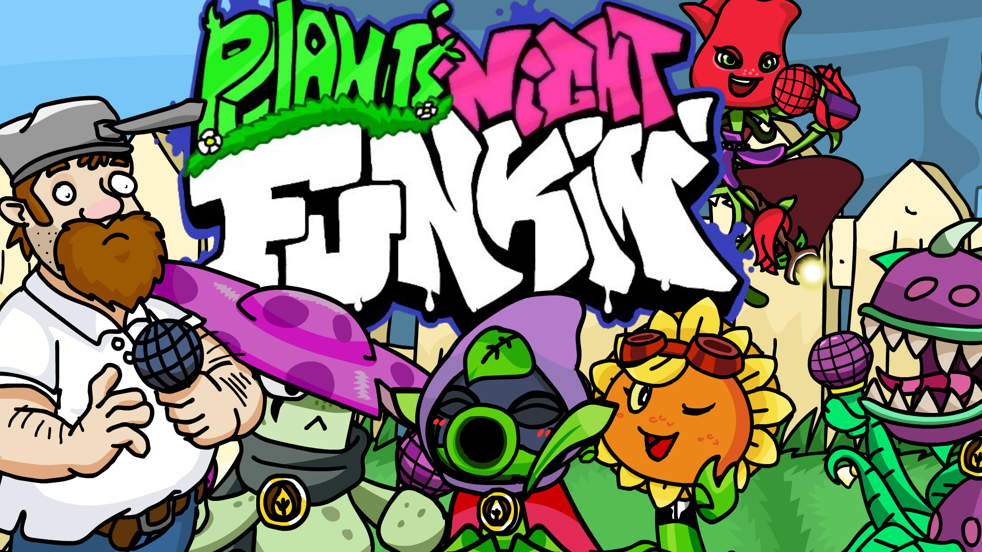 Plant's Night Funkin Skin mod(PVZ X FNF MOD) [Friday Night Funkin'] [Mods]