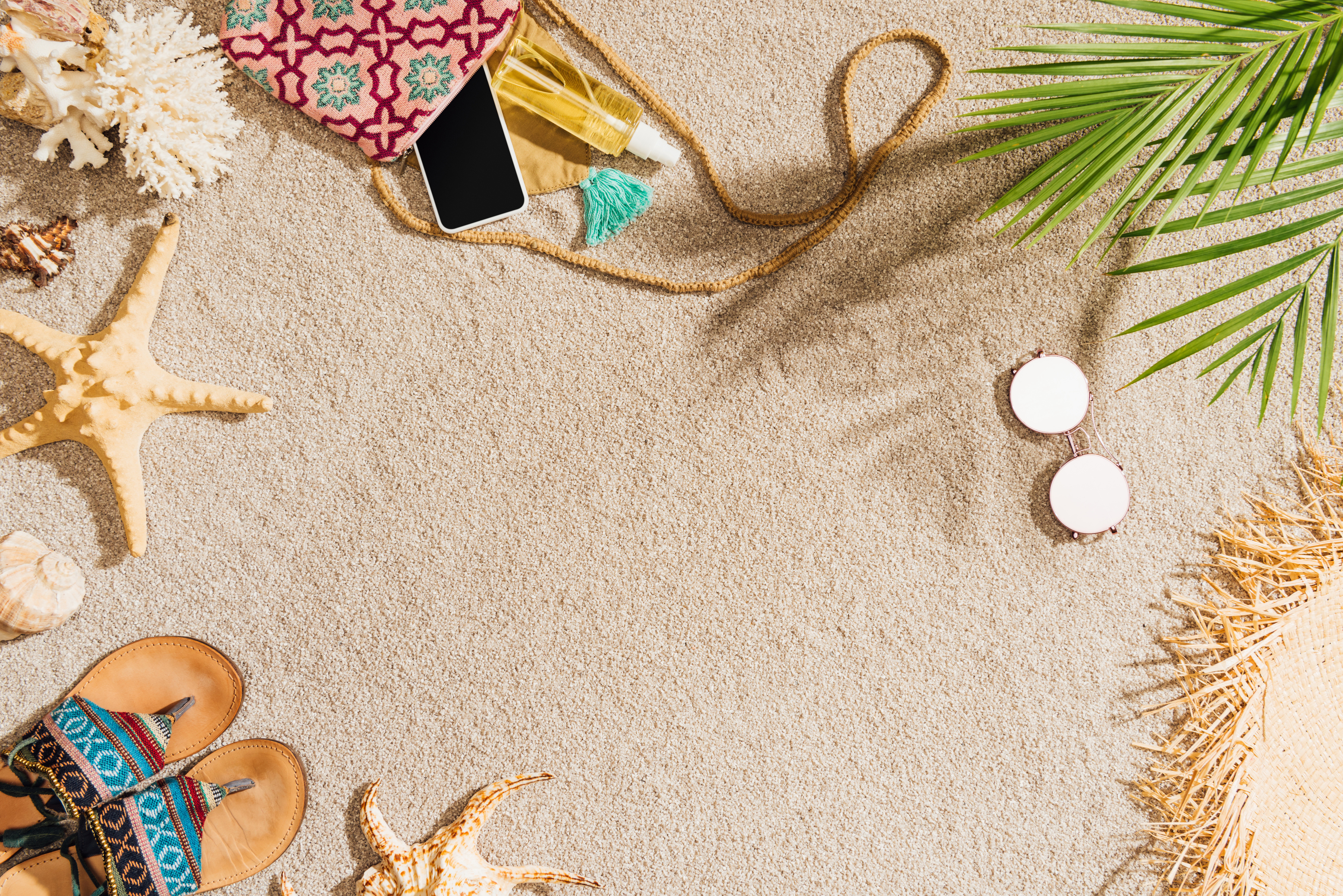 Artistic Summer 4K, Beach, Sand, Vacation Gallery HD Wallpaper