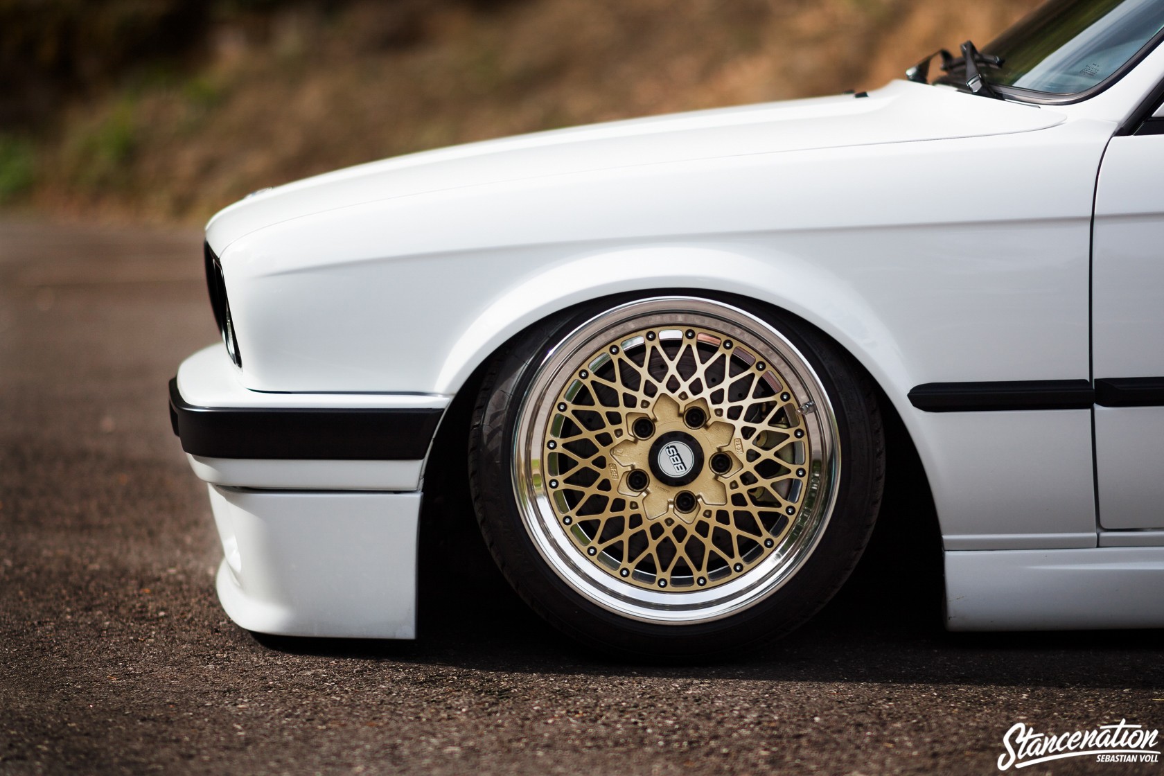 BMW BMW E30 StanceNation Camber Stance Car European Cars BBS BMW 3 Series Colored Wheels Wheels Wallpaper:1680x1120