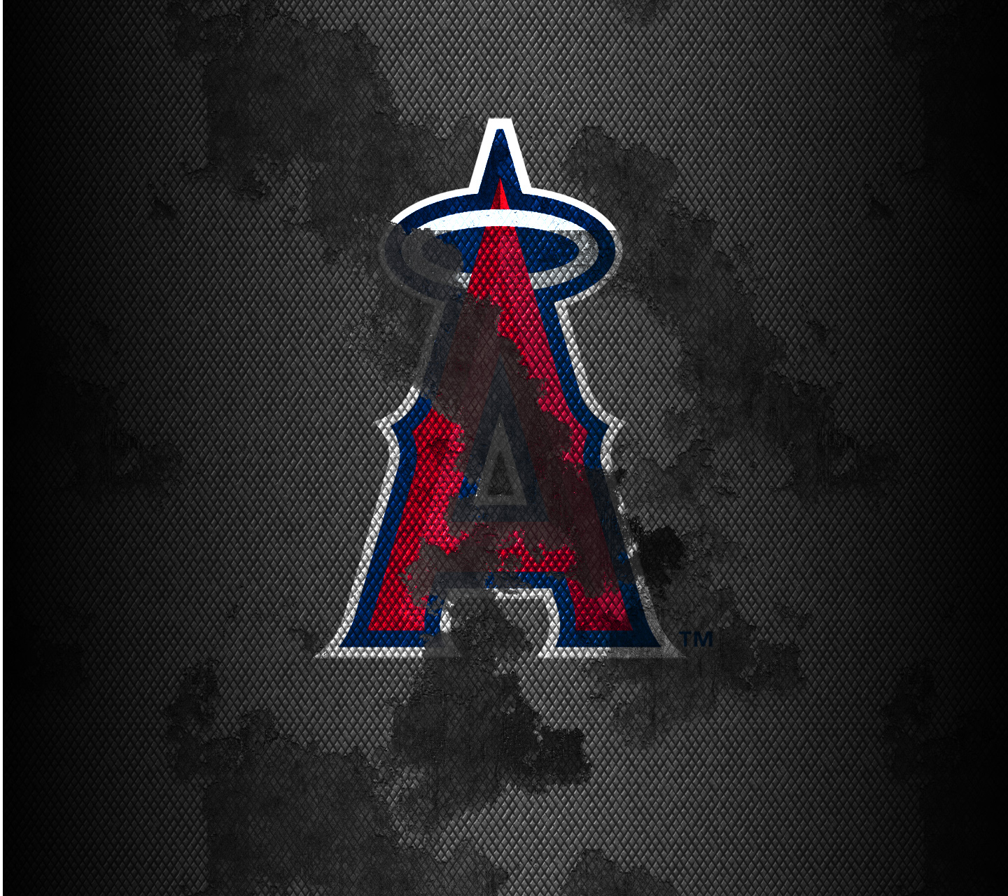 Download Los Angeles Angels Anaheim Angels Logo On Blue Wallpaper