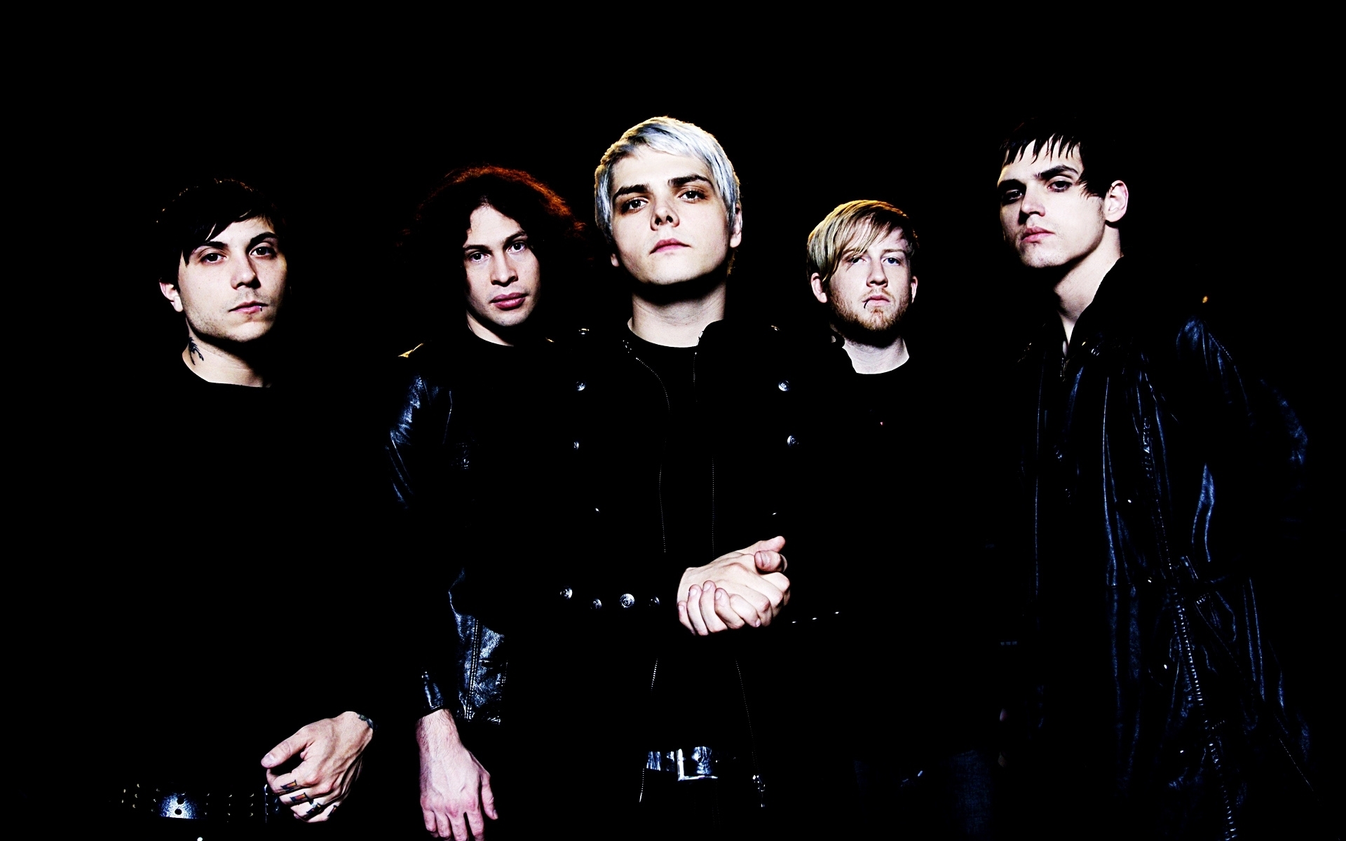Wallpaper, night, band, midnight, My Chemical Romance, background, look, fun, performance, darkness, drama, computer wallpaper, social group, members 1920x1200