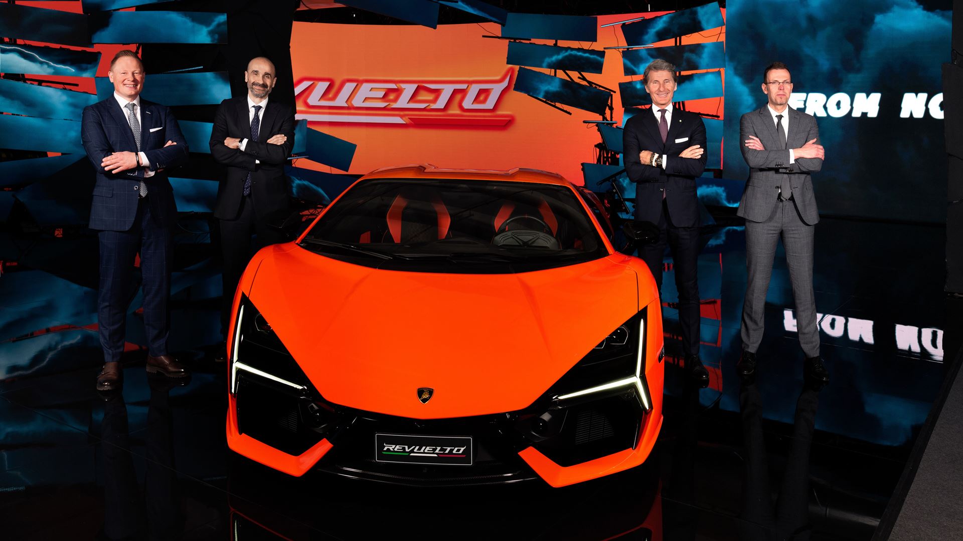 The Lamborghini Revuelto makes its world debut in Sant'Agata Bolognese