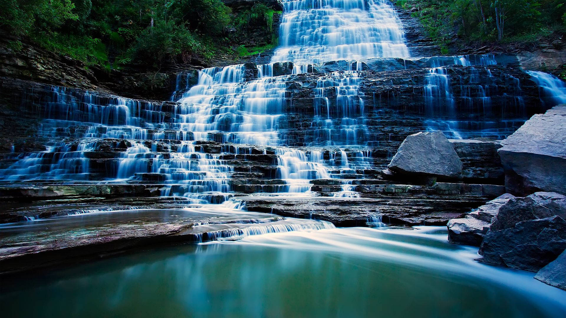 Download Albion Falls Cascade Waterfall Wallpaper