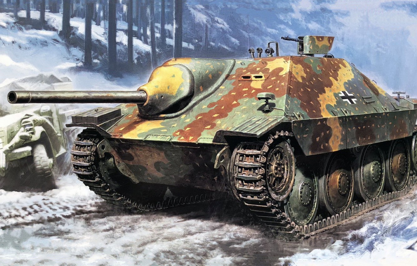 Wallpaper SAU, Tank Fighter, Self Propelled Artillery, Hetzer, German Light, Jagdpanzer 38(t) Image For Desktop, Section оружие