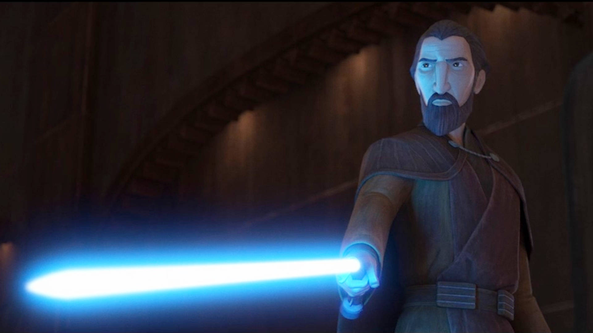 Download Kanan Jarrus Blue Lightsaber Tales Of The Jedi Wallpaper