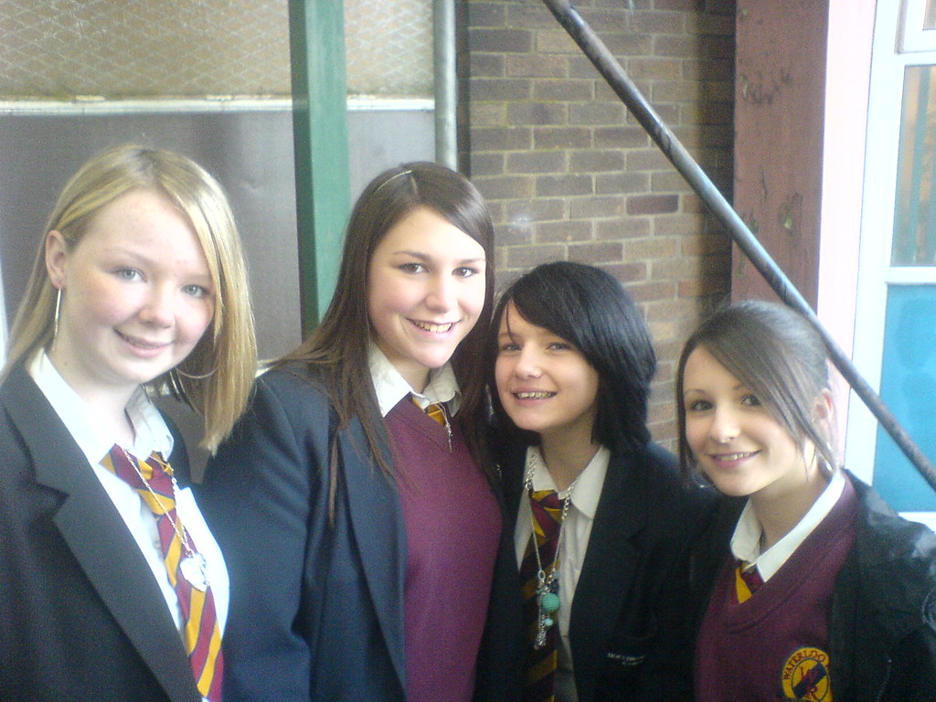 At the Waterloo road set. We were extras in series 4. Photo
