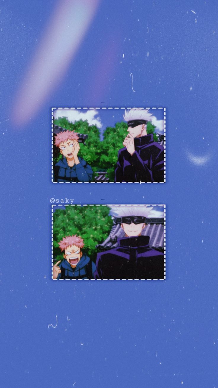 ⌜✎ GOJO & ITADORI WALLPAPER ⌟. Wallpaper, Anime wallpaper, Flower wallpaper