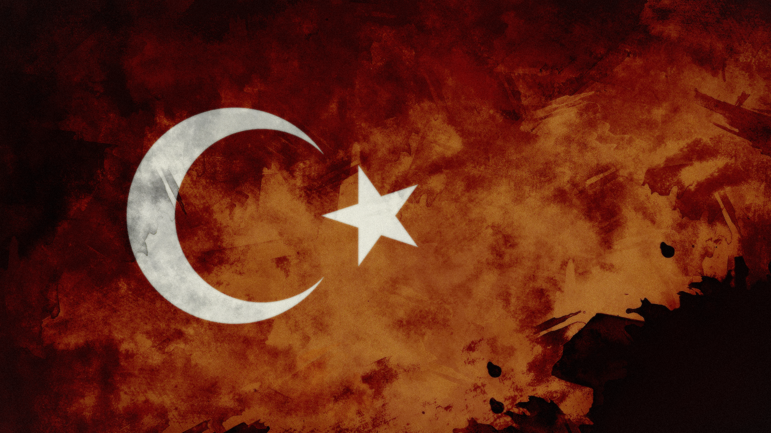 flag, Turkish, Turkey, grunge Gallery HD Wallpaper