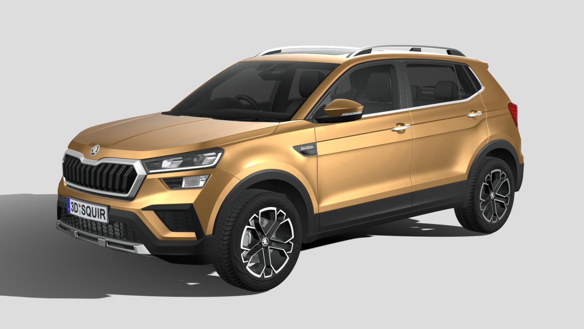 Skoda Kushaq 2021 Royalty Free 3D model by SQUIR3D [31fe41f]