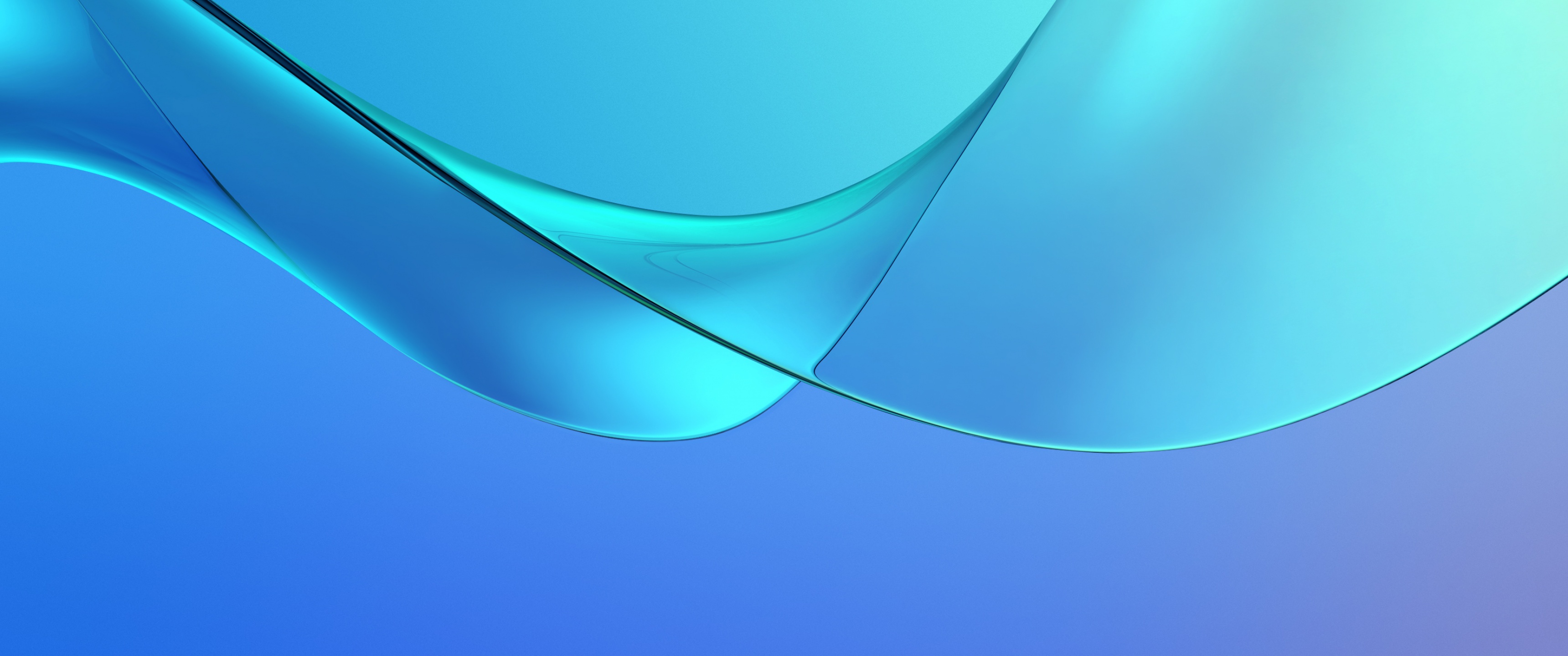 Waves Wallpaper 4K, Blue, Abstract