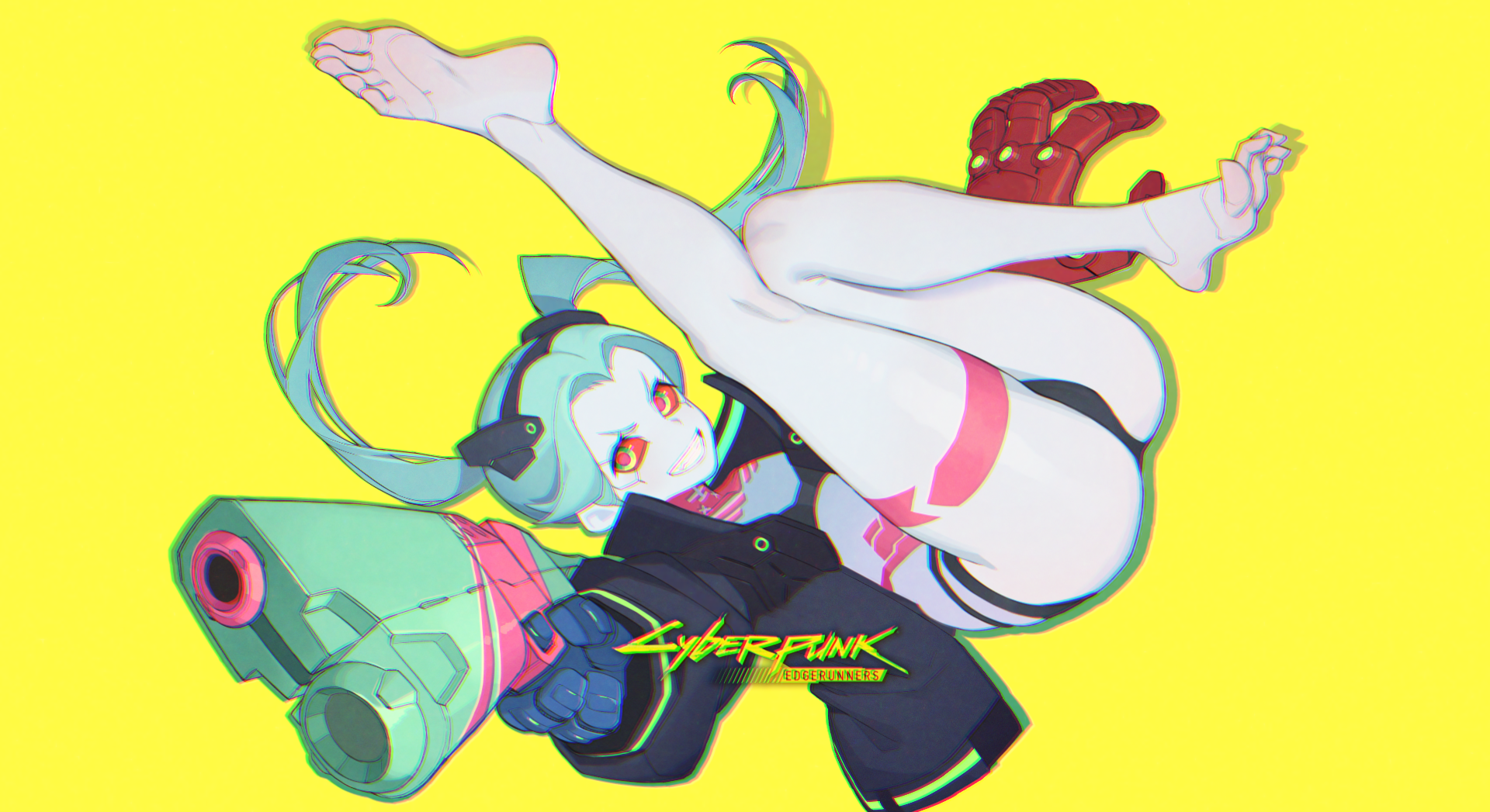 Wallpaper, Cyberpunk edgerunners, Rebecca edgerunners, anime girls, cyberpunk, anime games 1920x1047