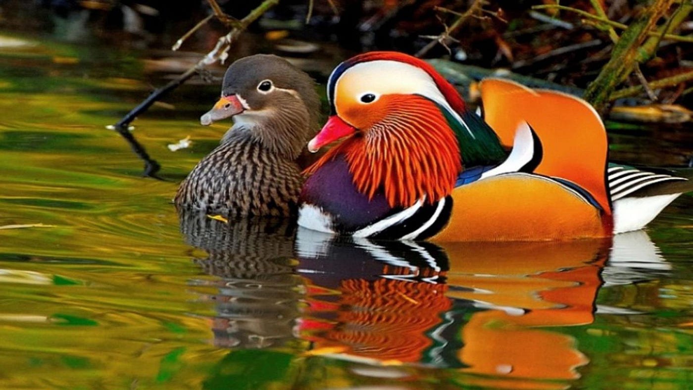 Interesting Mandarin Duck Facts. The Mandarin Duck (Aix galericulata) is