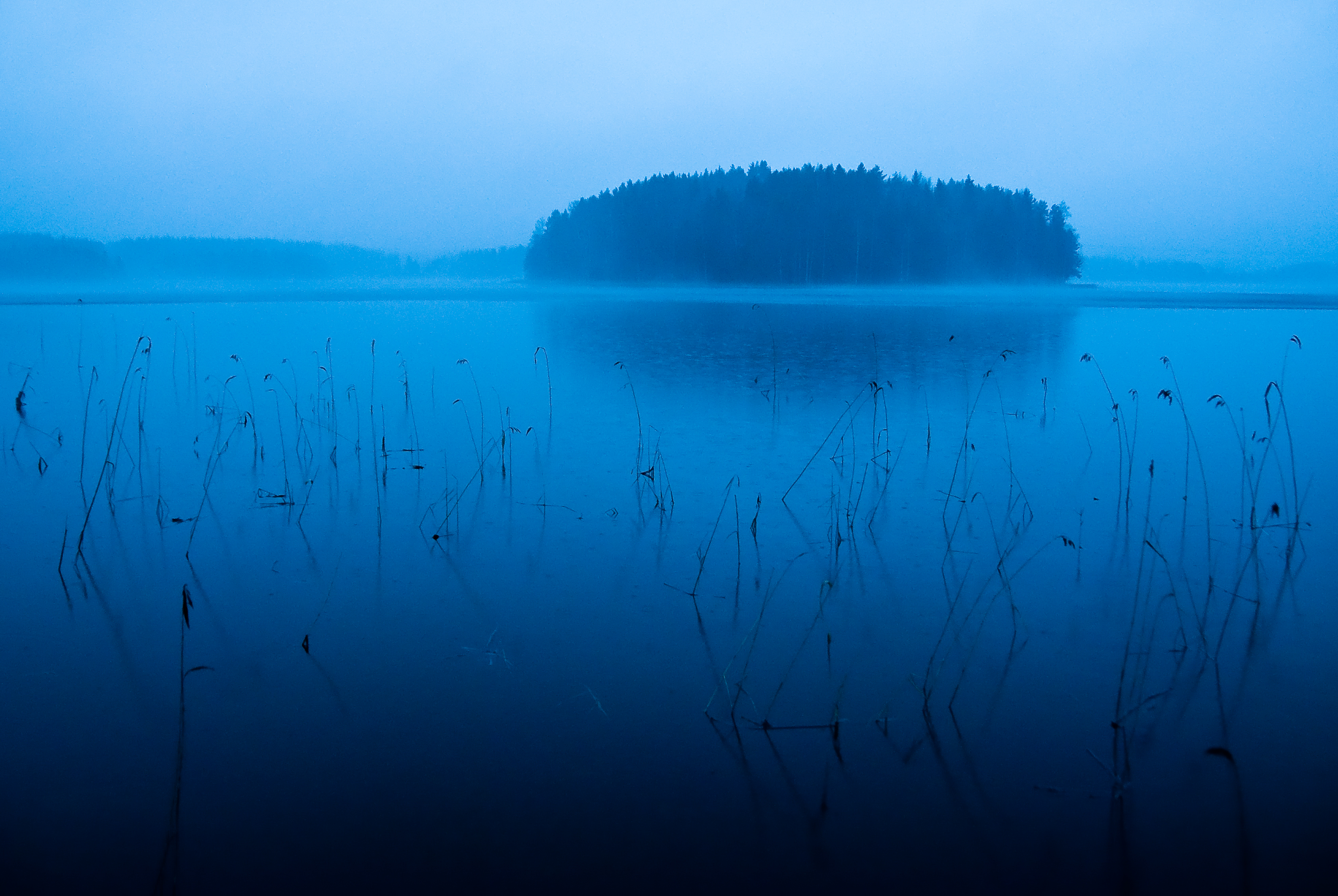 Wallpaper, mist, lake, ice, water, rain, fog, night, Finland, island, spring, handheld, noisy, thaw, explored, eccie 3378x2263