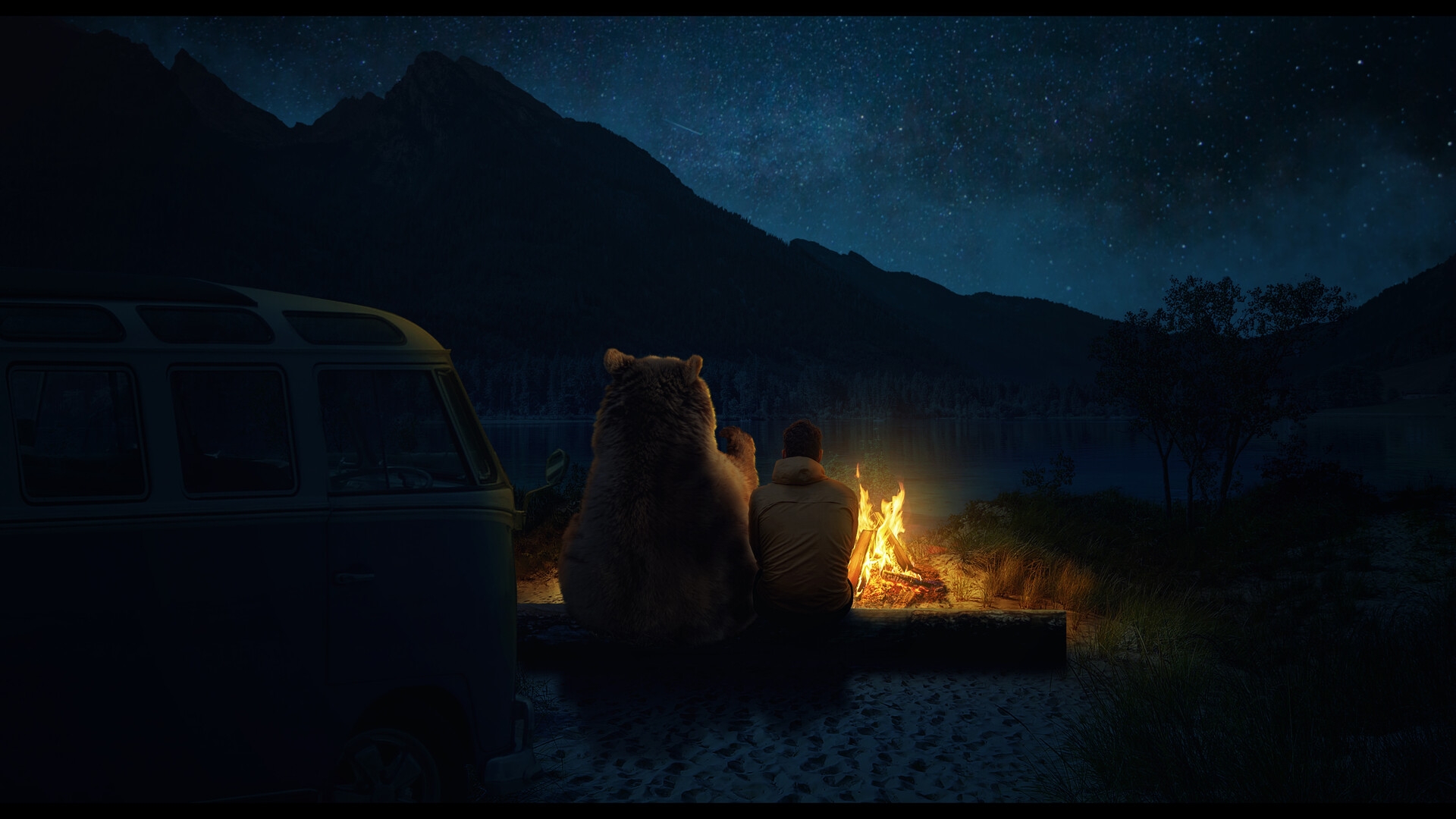 campfire HD wallpaper, background
