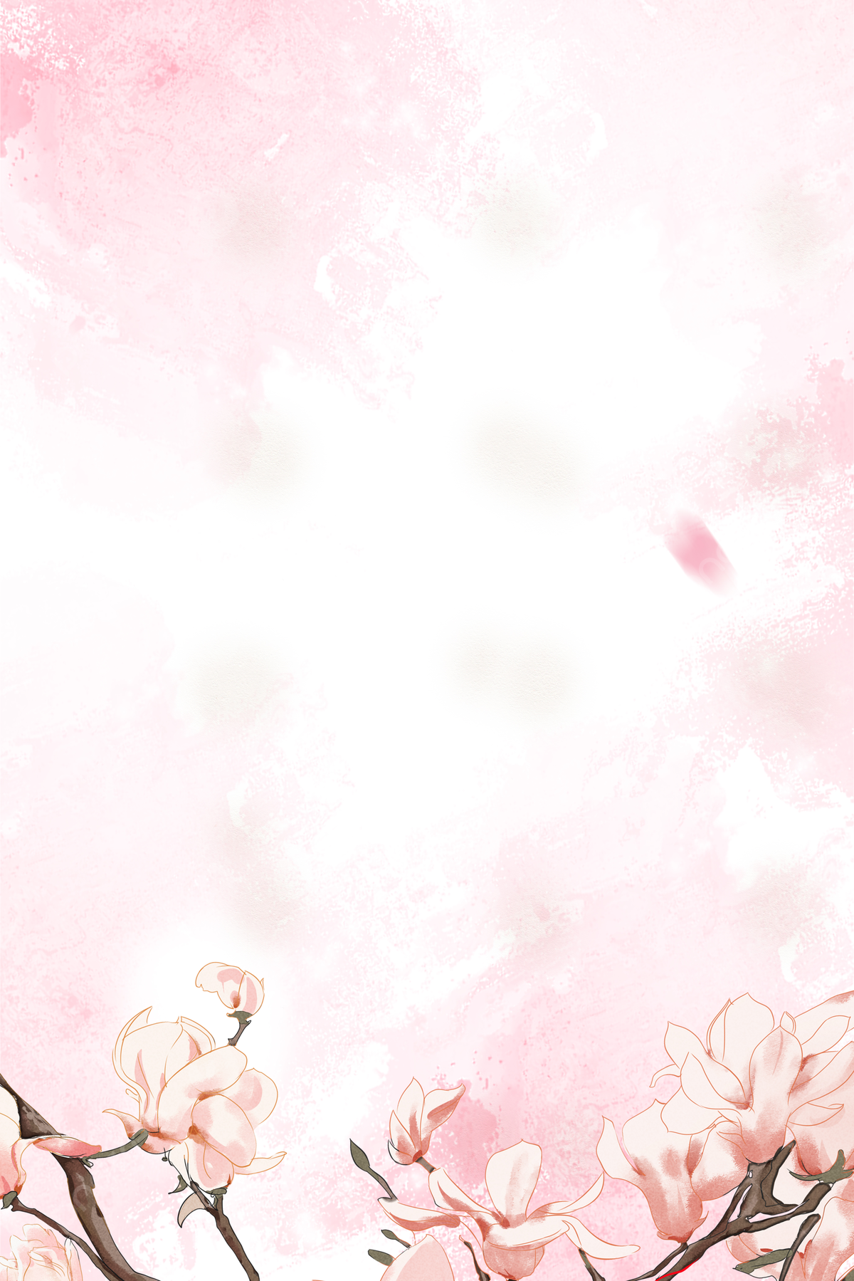 Light Color Romantic Peach Festival Spring Stepping Flower Background Wallpaper Image For Free Download