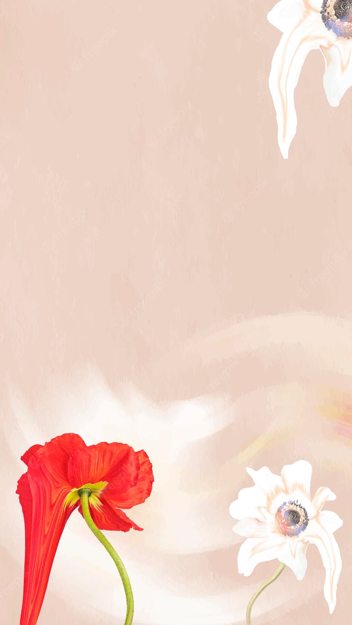 Free Vector. Abstract flower wallpaper background vector