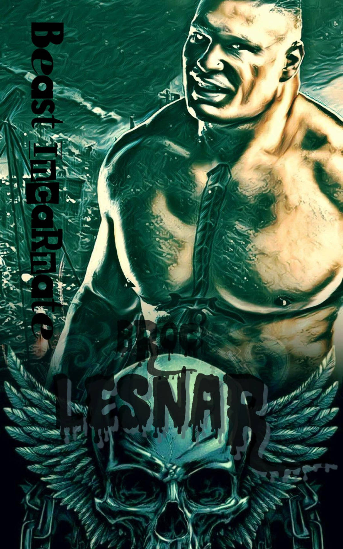 Download Dope Fanart For Brock Lesnar Wallpaper