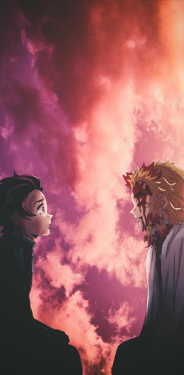 Tanjiro and Rengoku Wallpaper