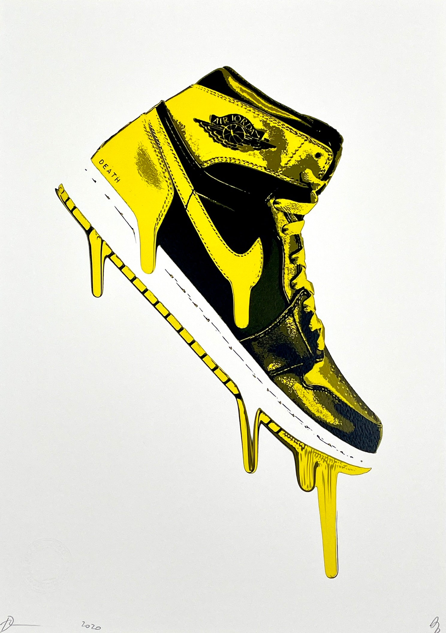 Yellow Drip Jordans