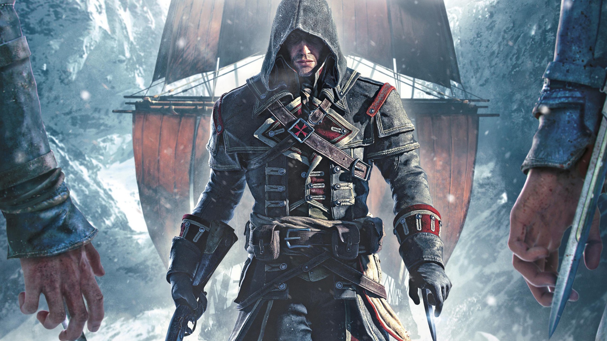 Wallpaper Assassin's Creed Rogue, game, stealth action game, Shay Patrick Cormac, ship, Games
