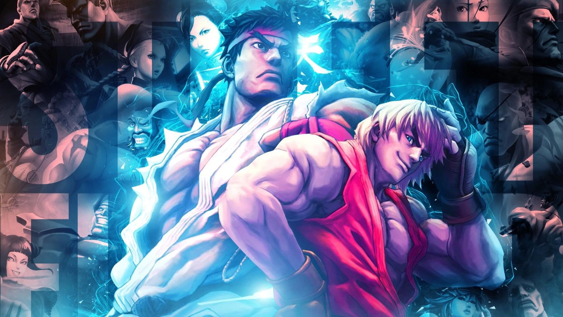 Street Fighter Ken and Ryu digital wallpaper Street Fighter Ryu (Street Fighter) Ken Masters video games. Ryu street fighter, Street fighter, Street fighter art