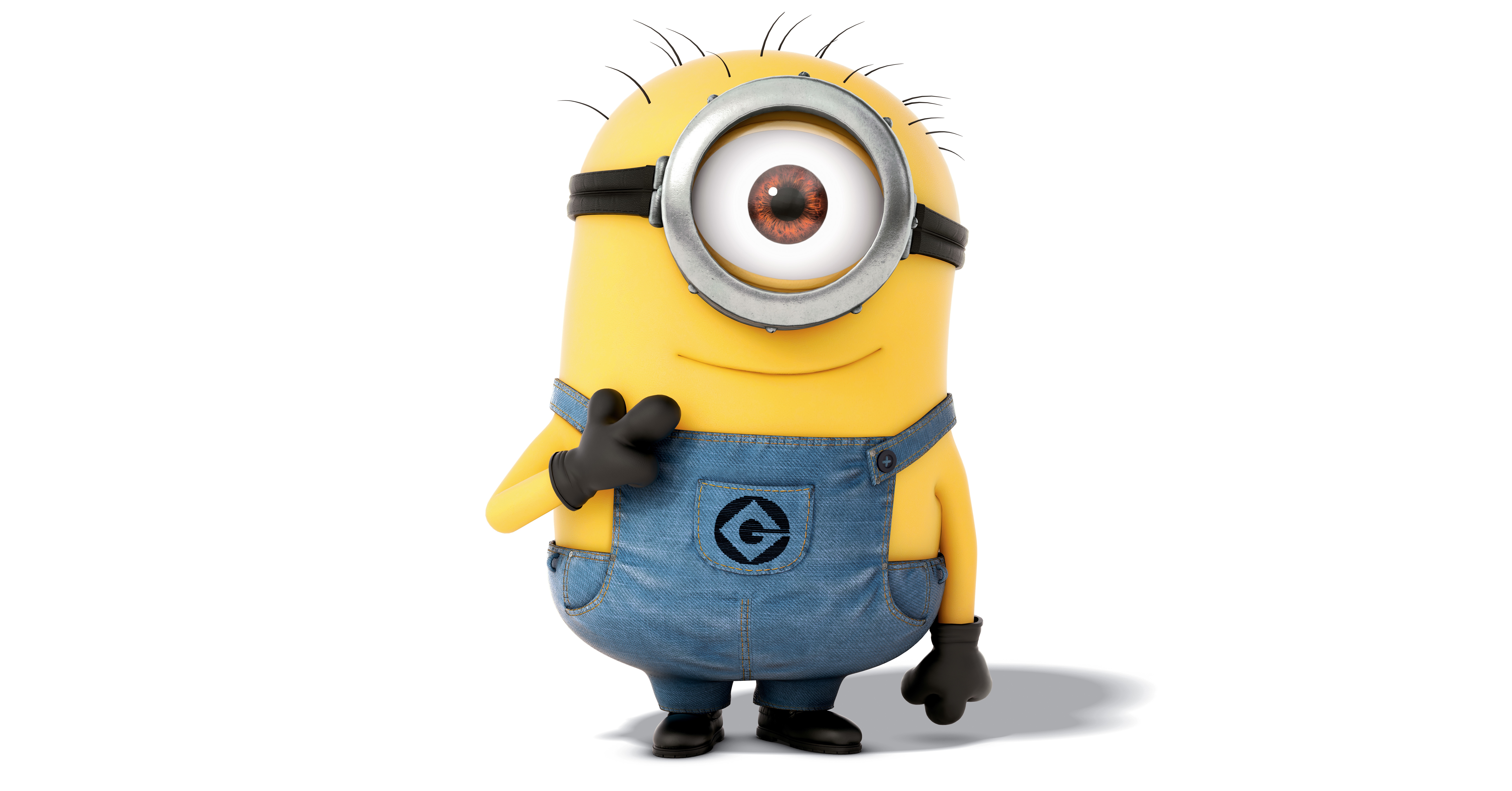 Minions Glasses Cartoons wallpaperx4500