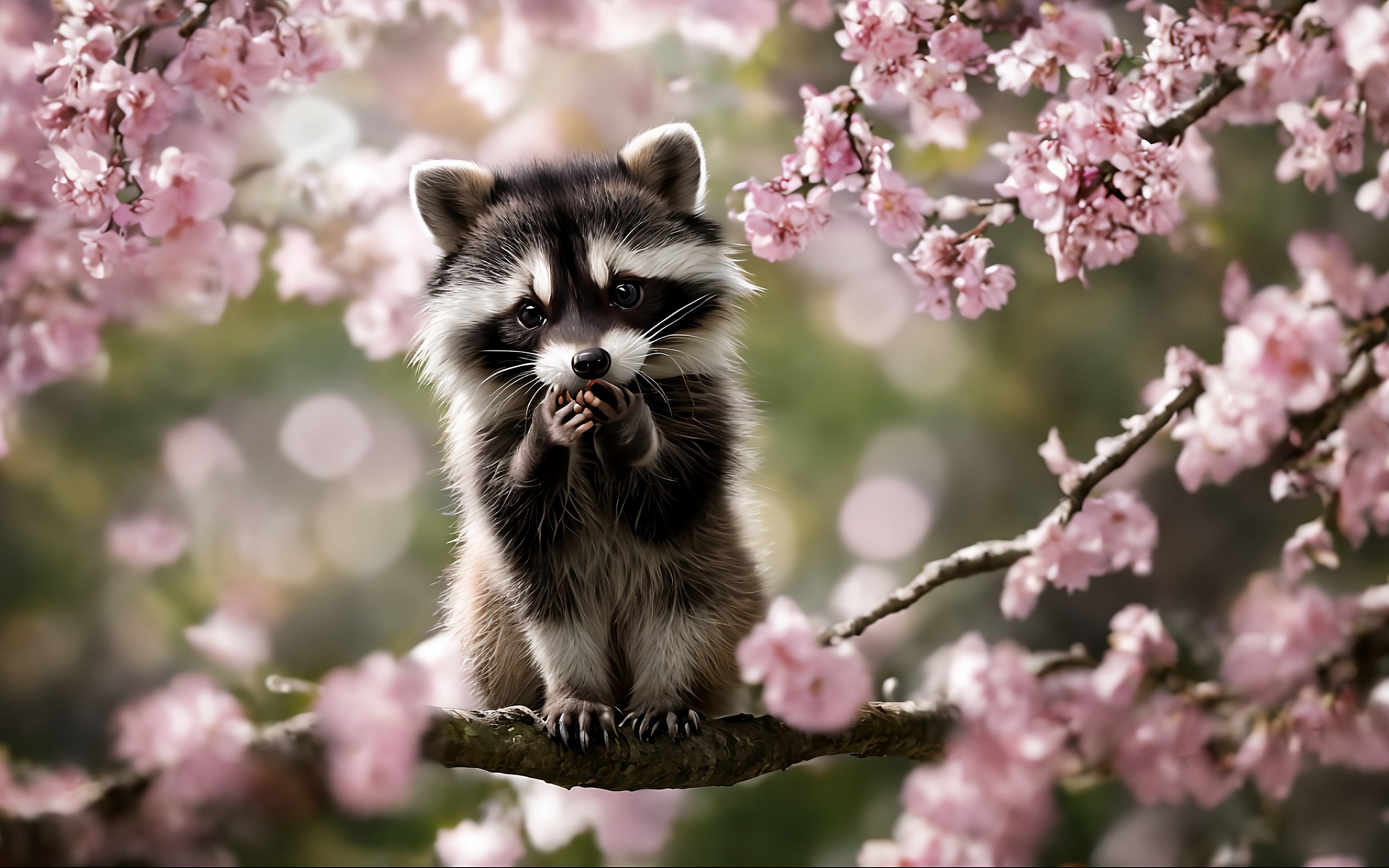 Cute Spring Racoon Wallpapers Wallpaper Cave
