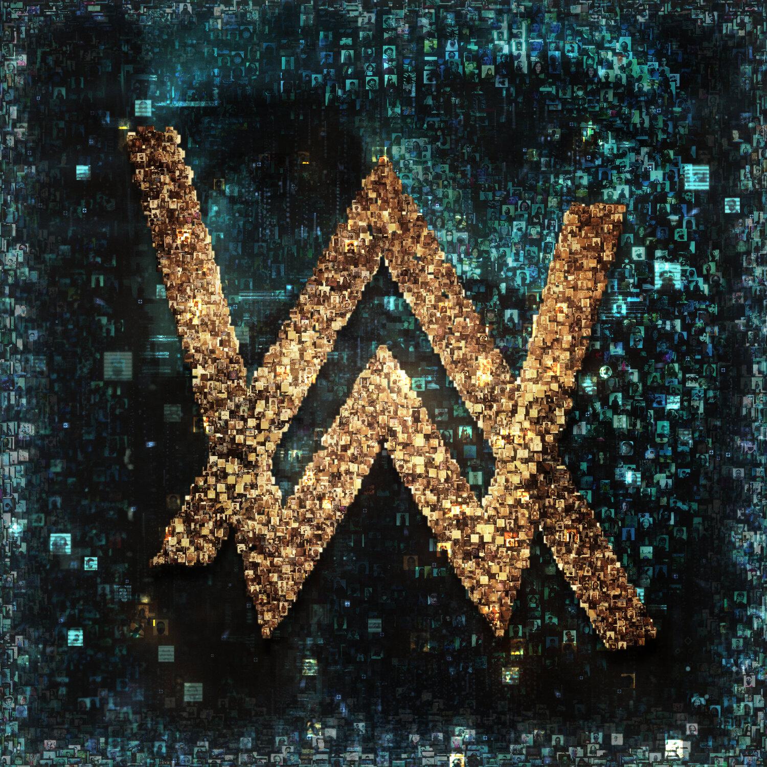 Wallpaper, Alan Walker logo, Alan Walker, DJ, electronic music, photohopped 1500x1500