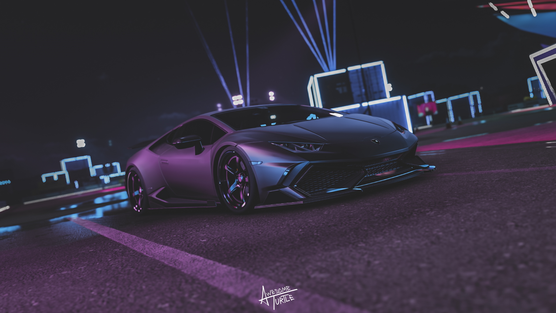 Lamborghini Huracan Lamborghini Huracan LP 610 4 Forza Forza Horizon 5 Video Games Car Vehicle Wallpaper:1920x1080