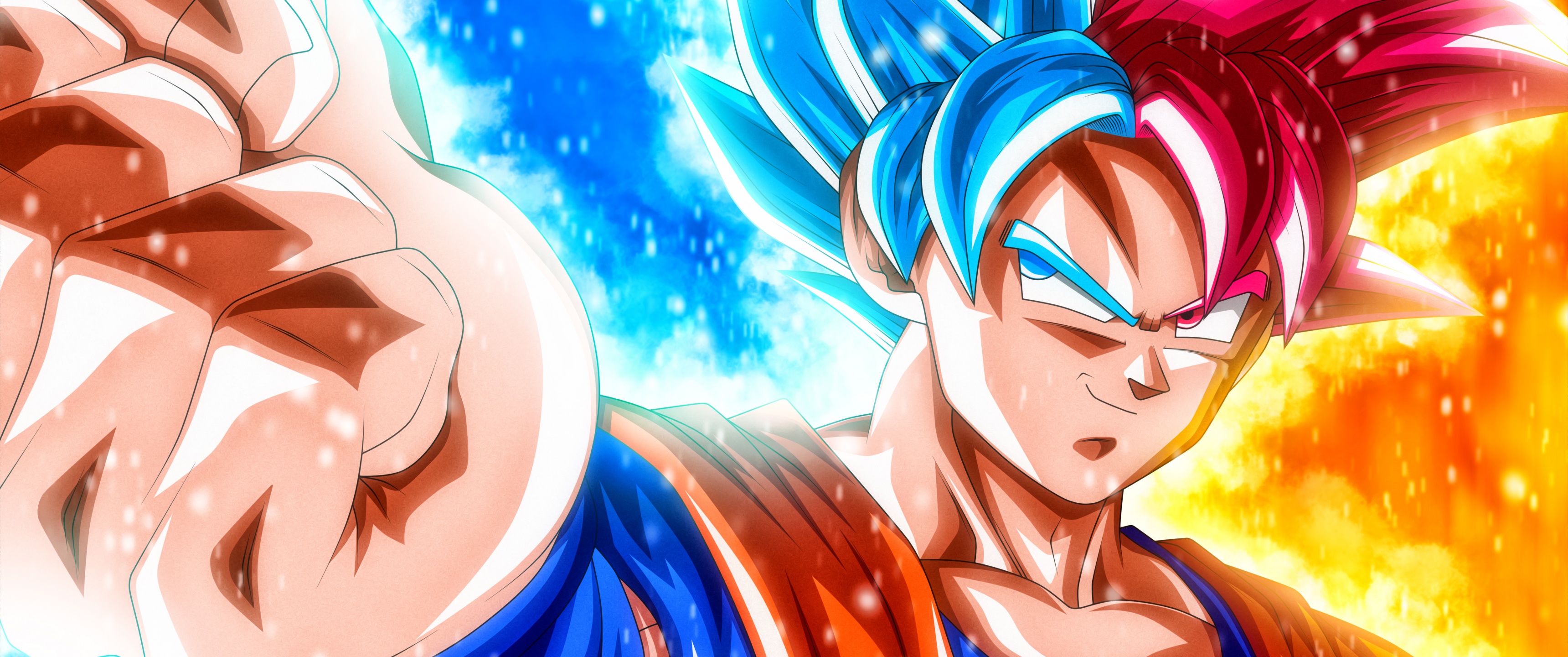 Goku Wallpaper 4K, Super Saiyan Blue, Anime