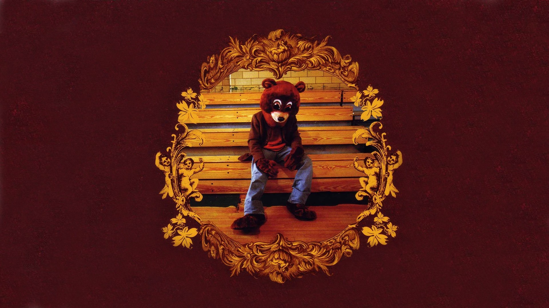 illustration, red, hip hop, Kanye West, The College Dropout, screenshot, computer, HD Wallpaper
